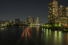 佃大橋からの夜景
