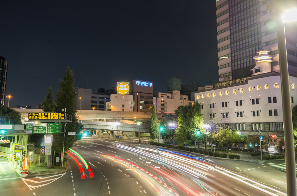 江戸橋・昭和通り夜景