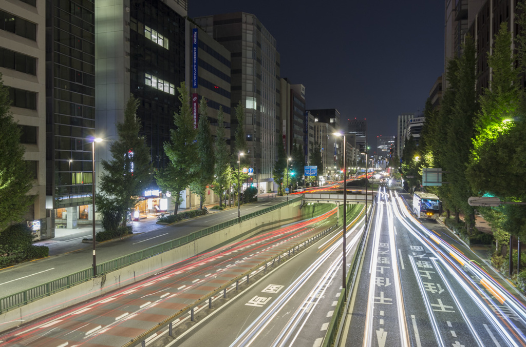 江戸橋・昭和通り夜景