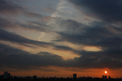 夕日