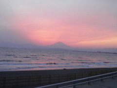 ピンクの富士山
