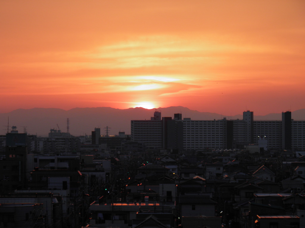 夕日