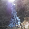凍った滝