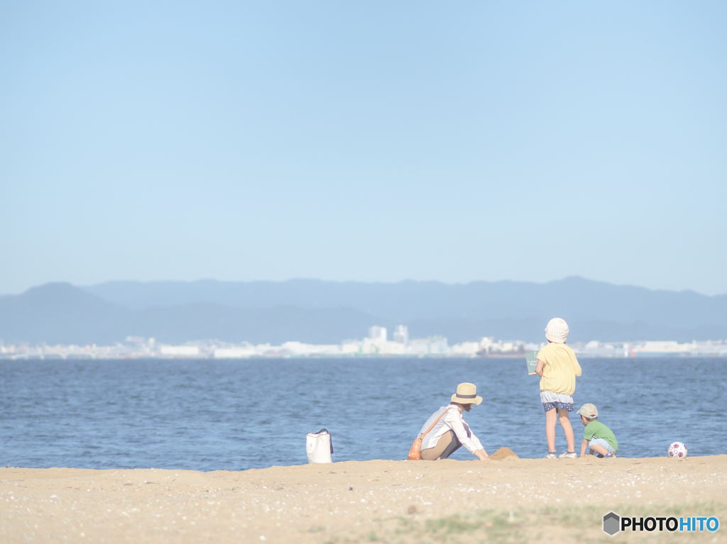 浜辺の散歩