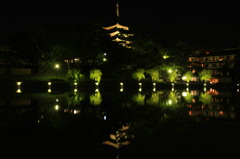 奈良公園　猿沢池