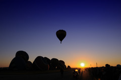 Balloon Launch and Sunrise