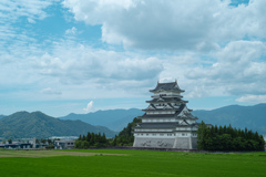 夏の勝山城