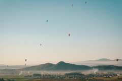 Hot air balloon free flight