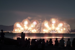 花火大会の夜に