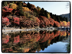 香嵐渓の紅葉