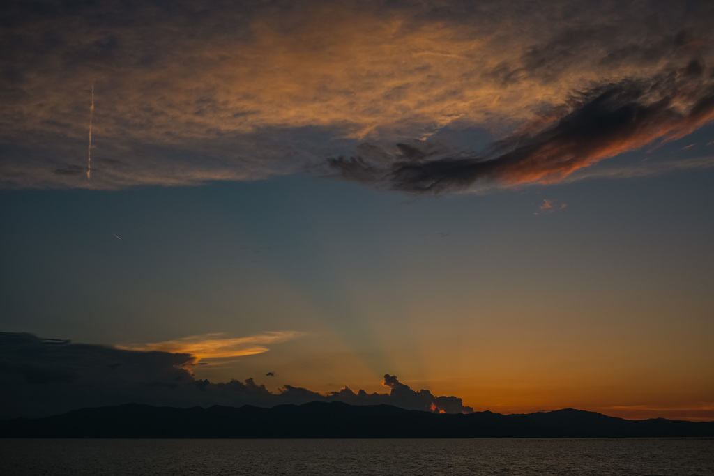 夏の終わりの夕暮れ