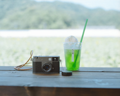 クリームソーダとxハーフ