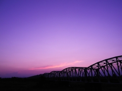 夕焼け鉄橋