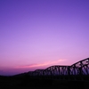夕焼け鉄橋