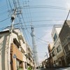 東京スカイツリーと電線