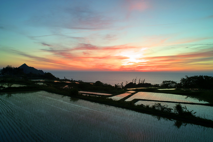 願の夕景
