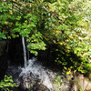 La chute d'eau du jardin