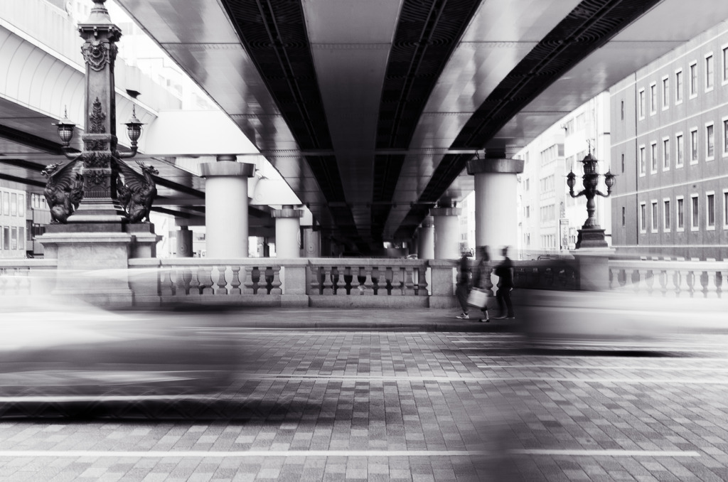 Dans le Nihonbashi de Tokyo