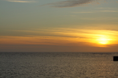 ６月の夕日