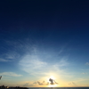黄昏時の空