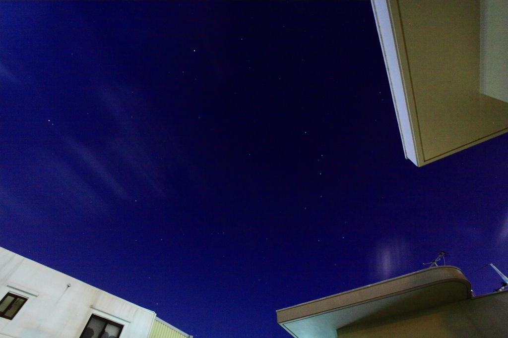 玄関先の北斗七星