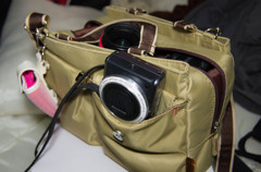 新しく新調したカメラバッグ