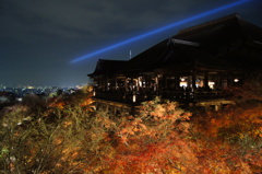 清水寺と京都の夜景