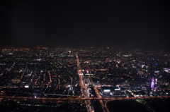 日本一のビルの高さからの夜景