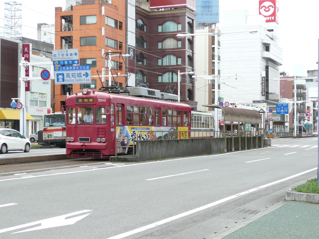 高知市を走る路面電車