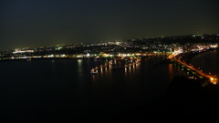 江の島展望台から望む藤沢方面の夜景