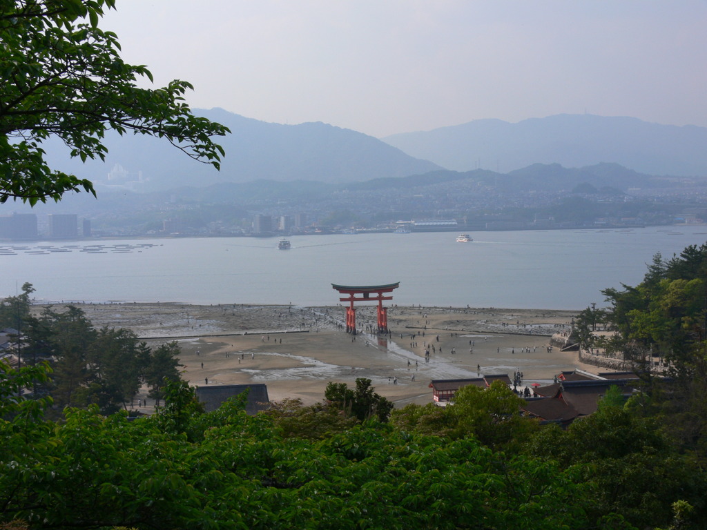 干潟の鳥居