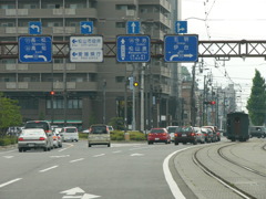 レトロな路面電車