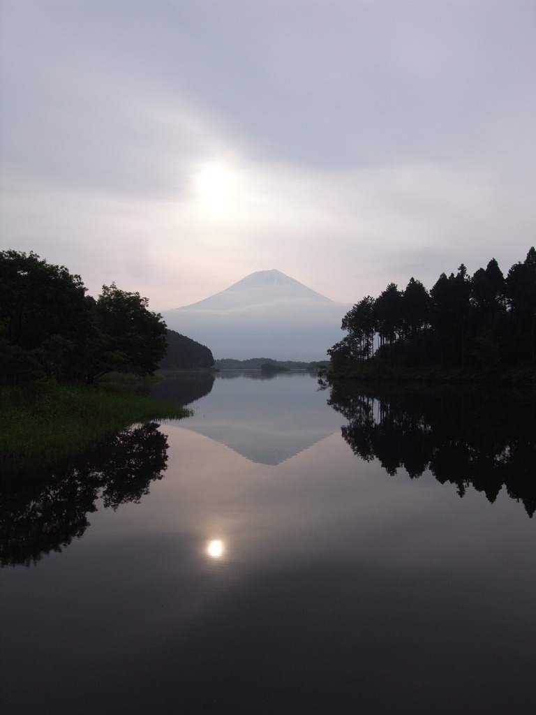 鏡中の富士