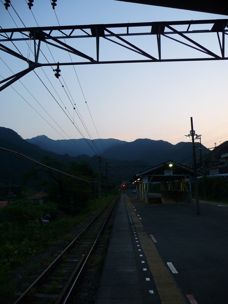 軍畑駅の帰り道