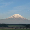 満月と富士山