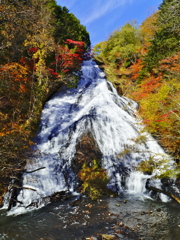 紅葉と湯滝