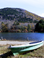 高原のボートは休業