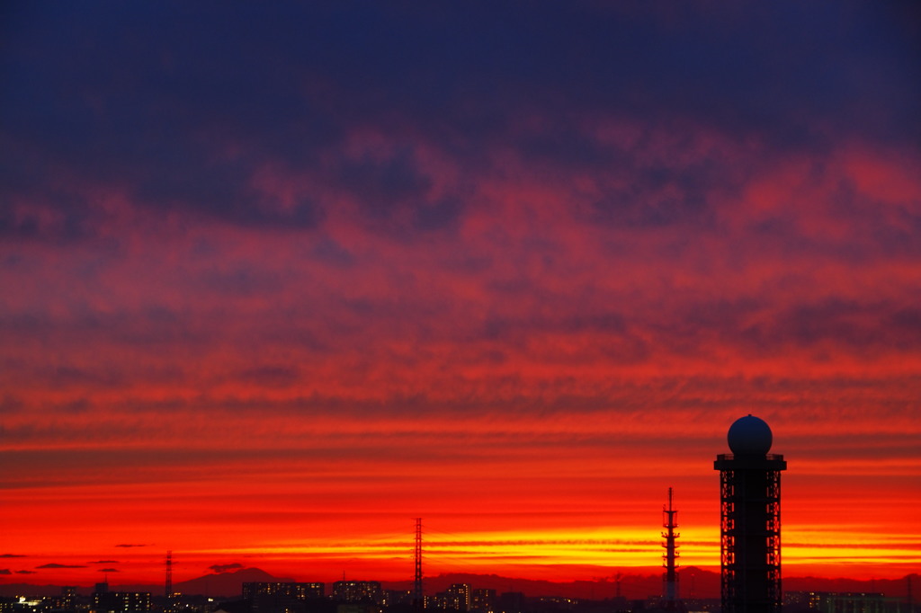 東葛の夕焼け