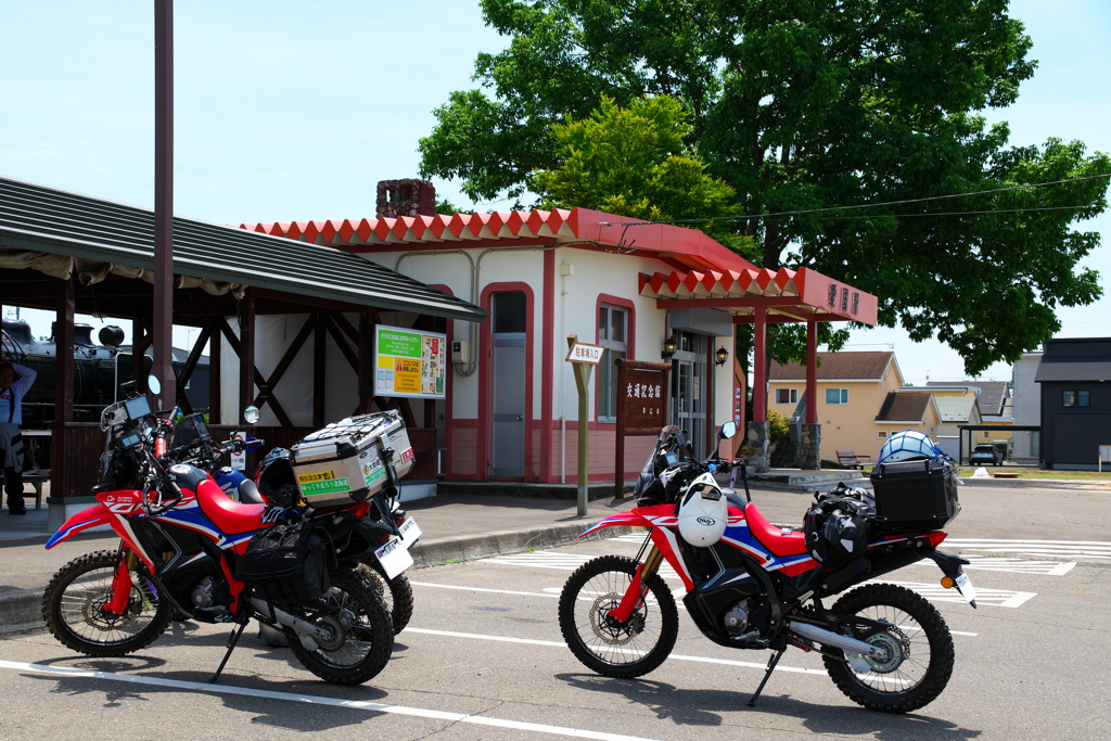 仲間とのバイク旅
