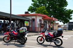 仲間とのバイク旅