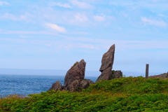 中須賀海岸のモアイ