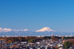 Mt. Fuji from Kashiwa city on December 9