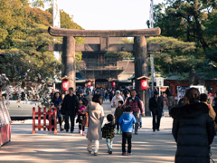 筥崎宮まで初詣