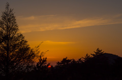 だいだいの夕焼け