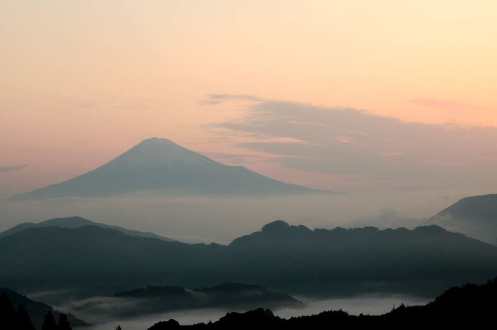 清水吉原からの富士山