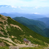 山小屋のある風景　－　エコな小屋　－