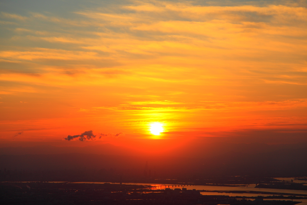 first sunrise of  New Year
