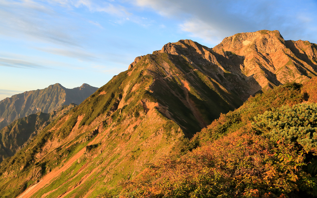 五竜・鹿島槍朝景