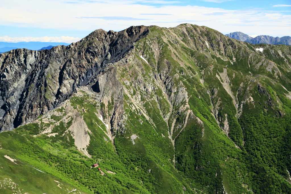 荒川三山　ー　中岳　ー　