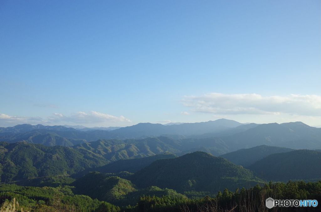 屏風岩公苑より